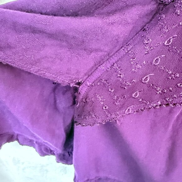 ADDED DIMENSIONS CATHERINES Tiered Lace Embroidered Whimsigoth Maxi Skirt 1X - Picture 7 of 7